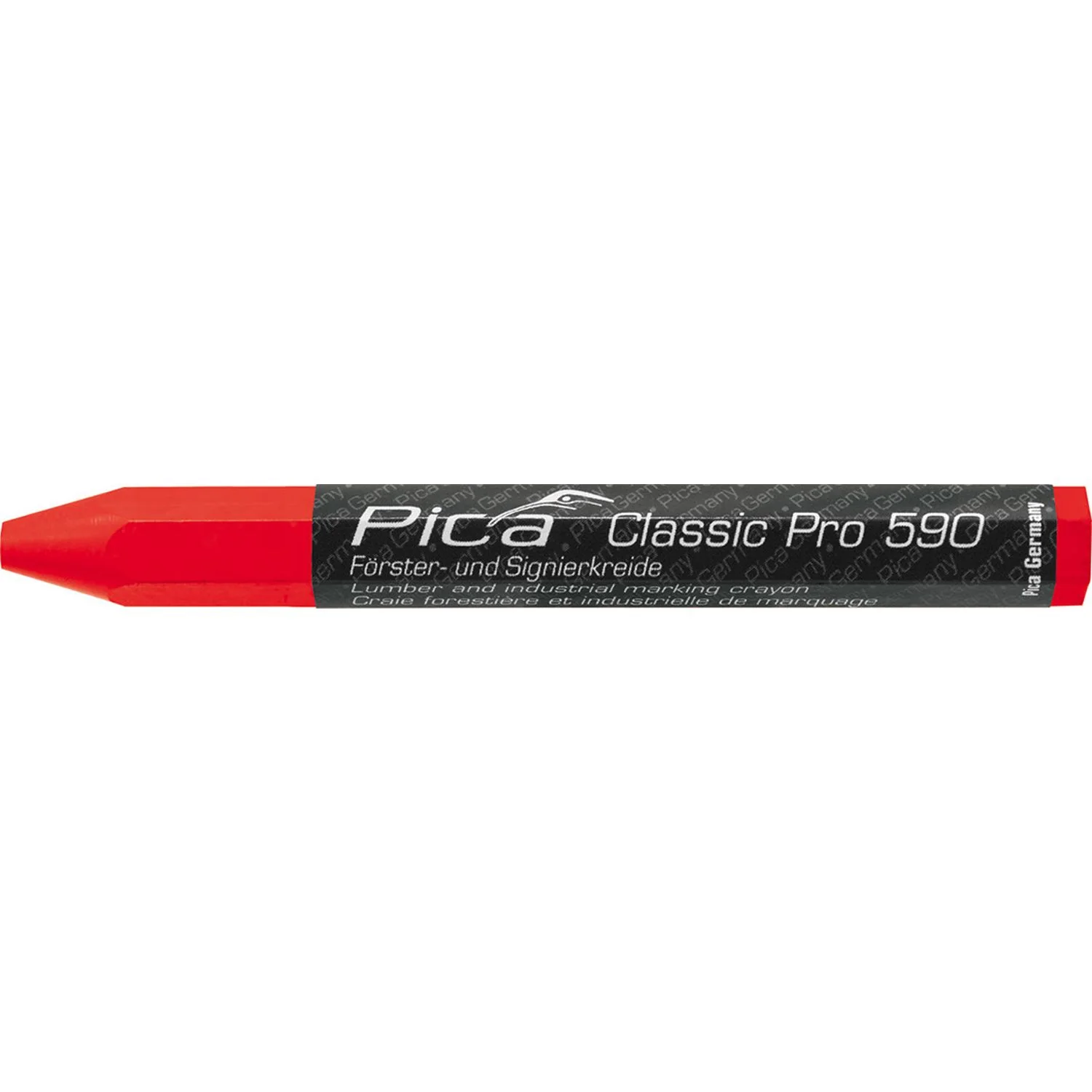 Pica 590/40 Chalk Classic Pro Red, 12-Pack - Image 2