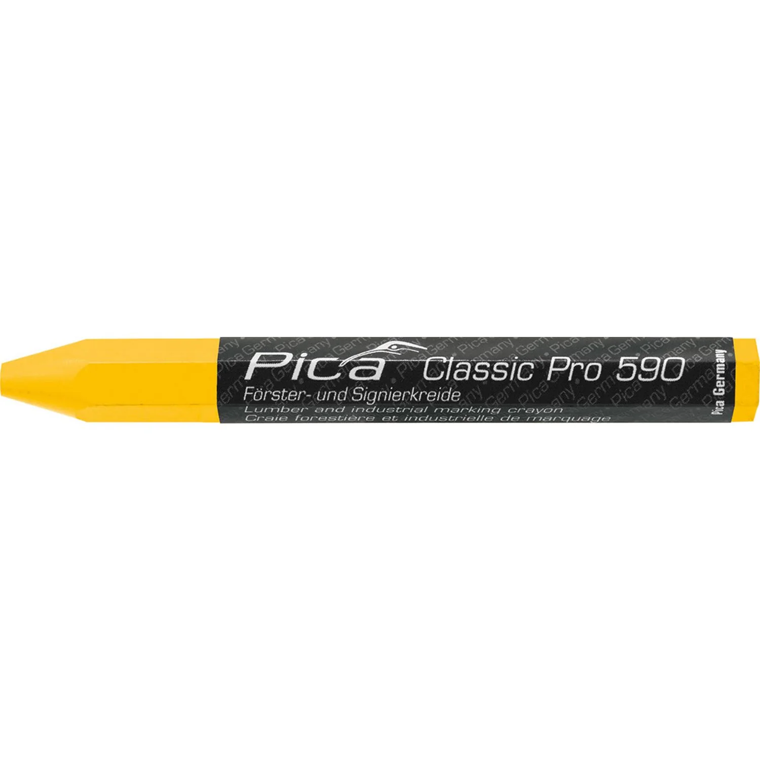 Pica 590/44 Chalk Classic Pro Yellow, 12-Pack - Image 1