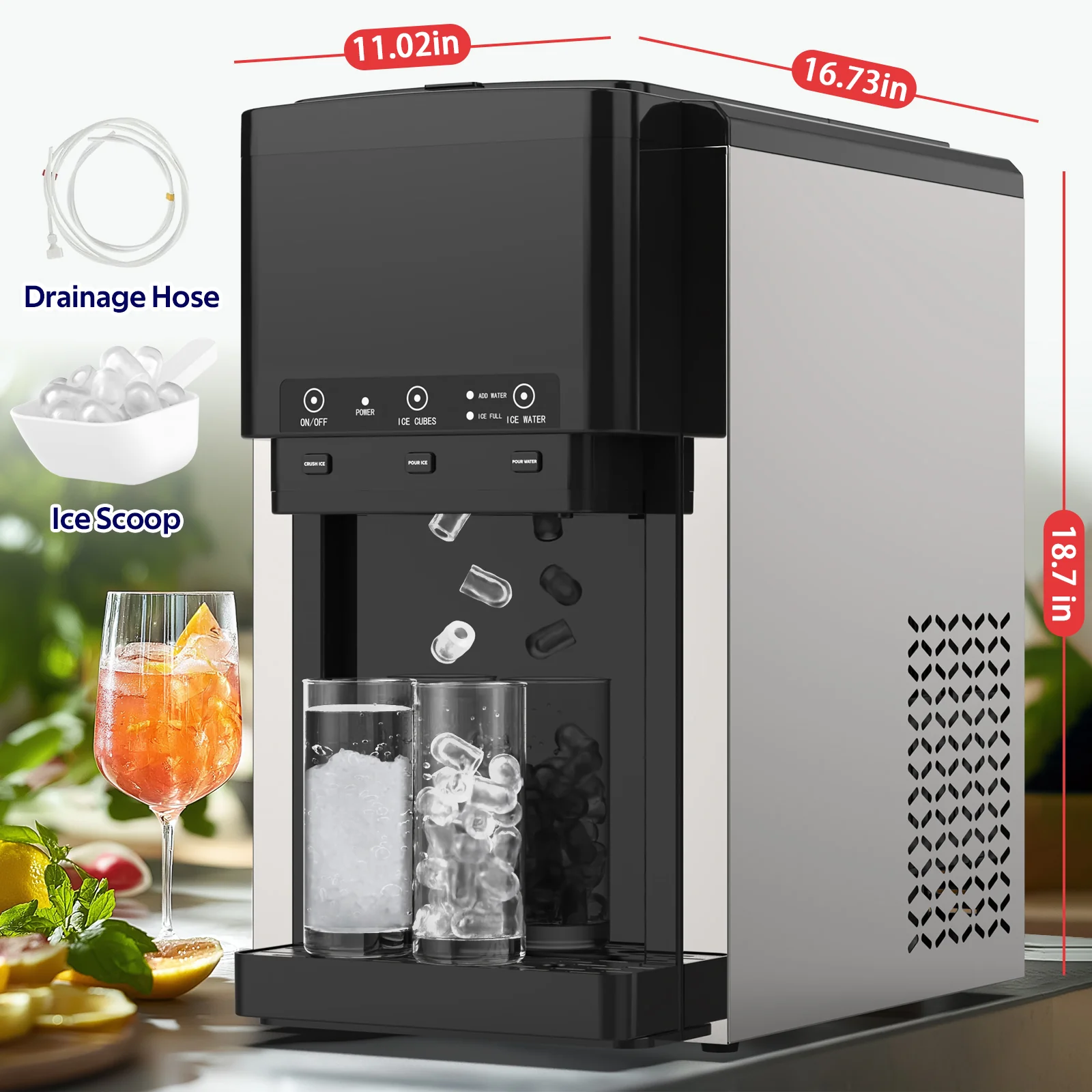 Advwin 3-In-1 Water Dispenser w/Ice Maker Countertop - Image 3
