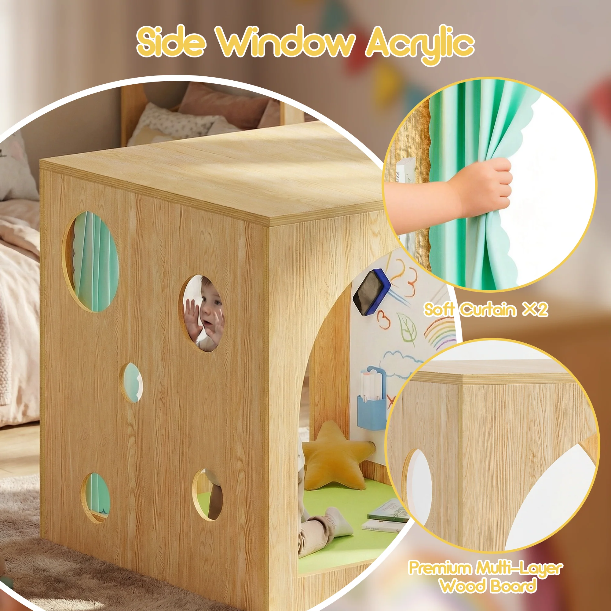 Advwin Kids Porthole Cube Cozy Corner - Image 2
