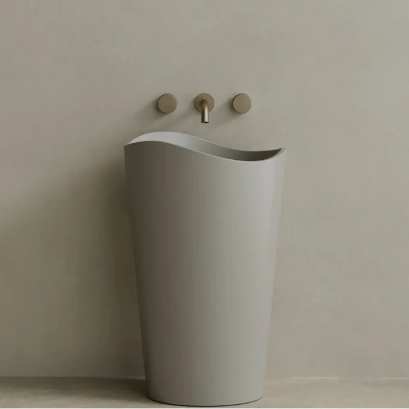ELEMENTO BATH | 23" x 36" SOLID SURFACE PEDESTAL SINK | $1,464.10 - $1,540.90 - Image 3