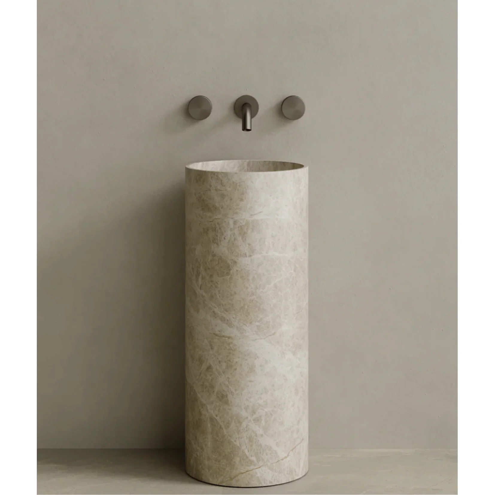 ELEMENTO BATH | COLVA STONE PEDESTAL SINK | $3,313.20 - $6,894.80 - Image 3