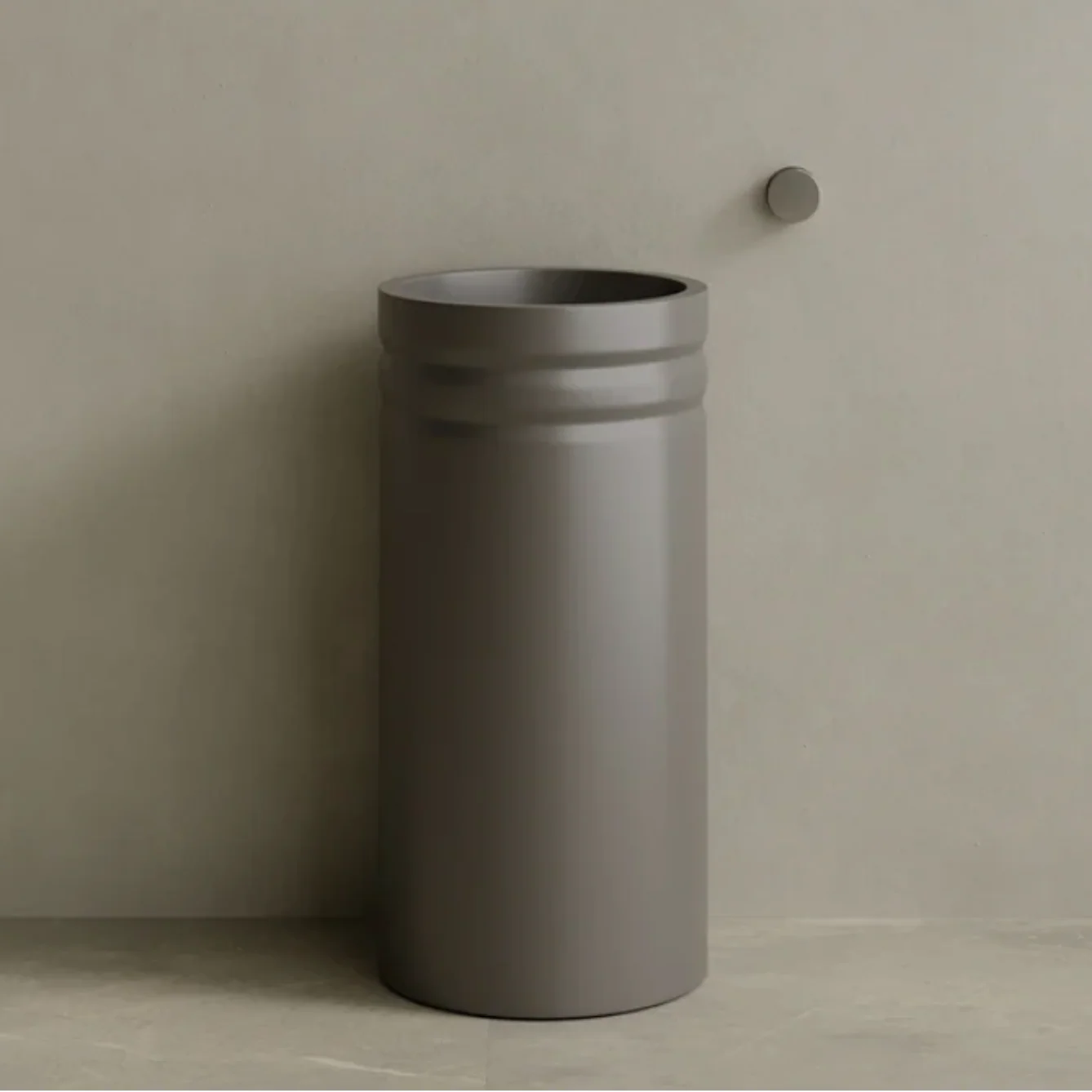 ELEMENTO BATH | 17" x 33" SOLID SURFACE RESIN PEDESTAL SINK | $1,478.50 - $1,556.20 - Image 3