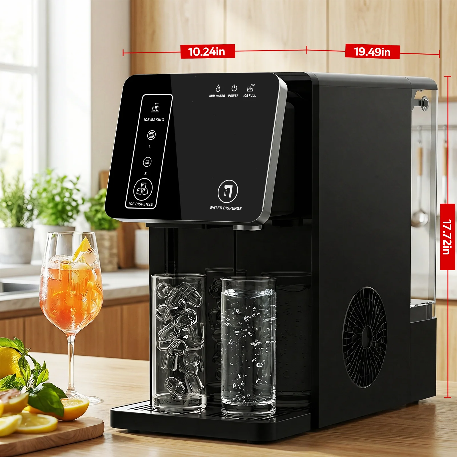 Advwin 2-in-1 Nugget  Ice Maker w/ Water Dispenser - Image 3