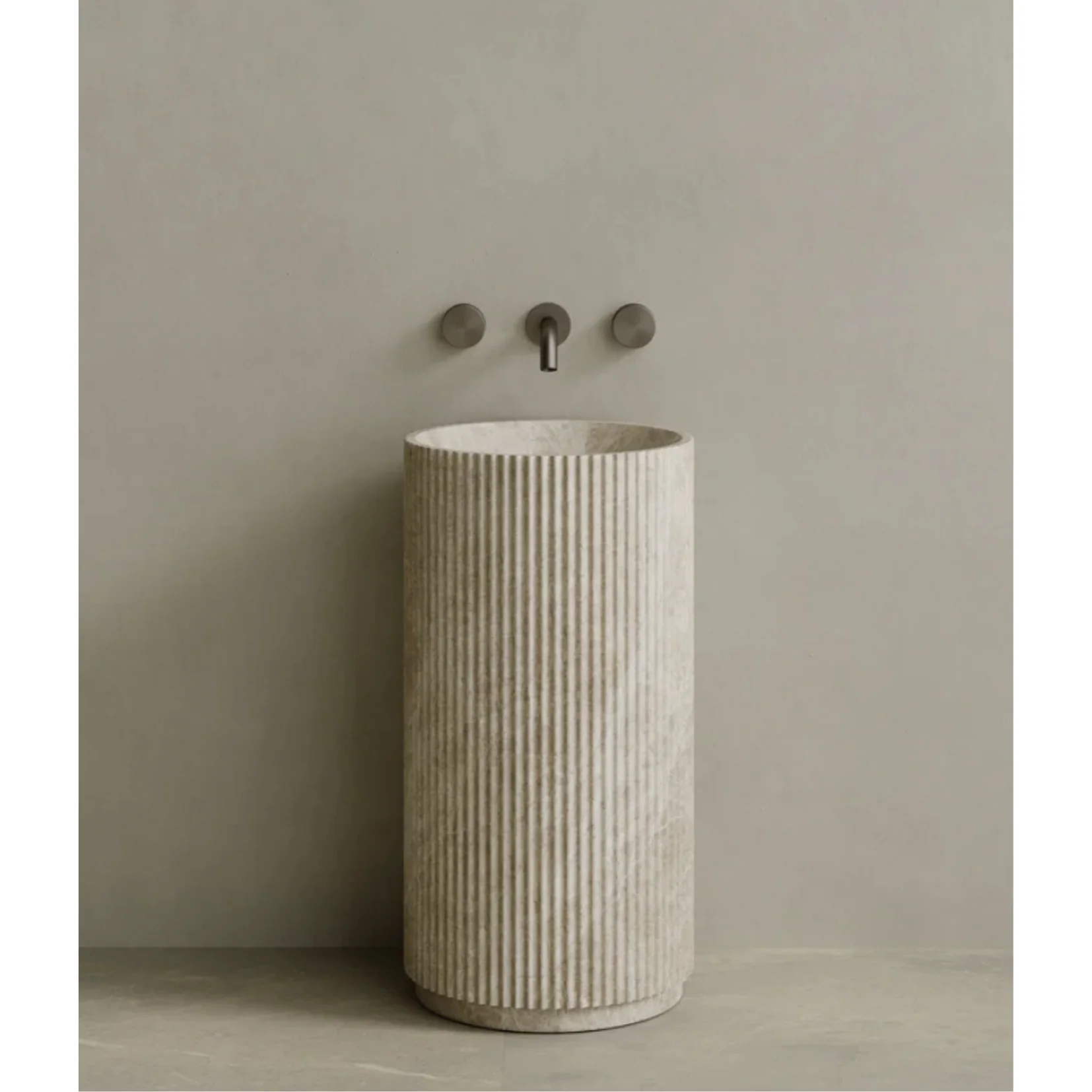 ELEMENTO BATH | RIVIO STONE PEDESTAL SINK | $6,394.30 - $11,990.00 - Image 3