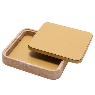 GIOBAGNARA | GIZA LEATHER & MARBLE SQUARE BOX #5 | $855.00 - Image 2