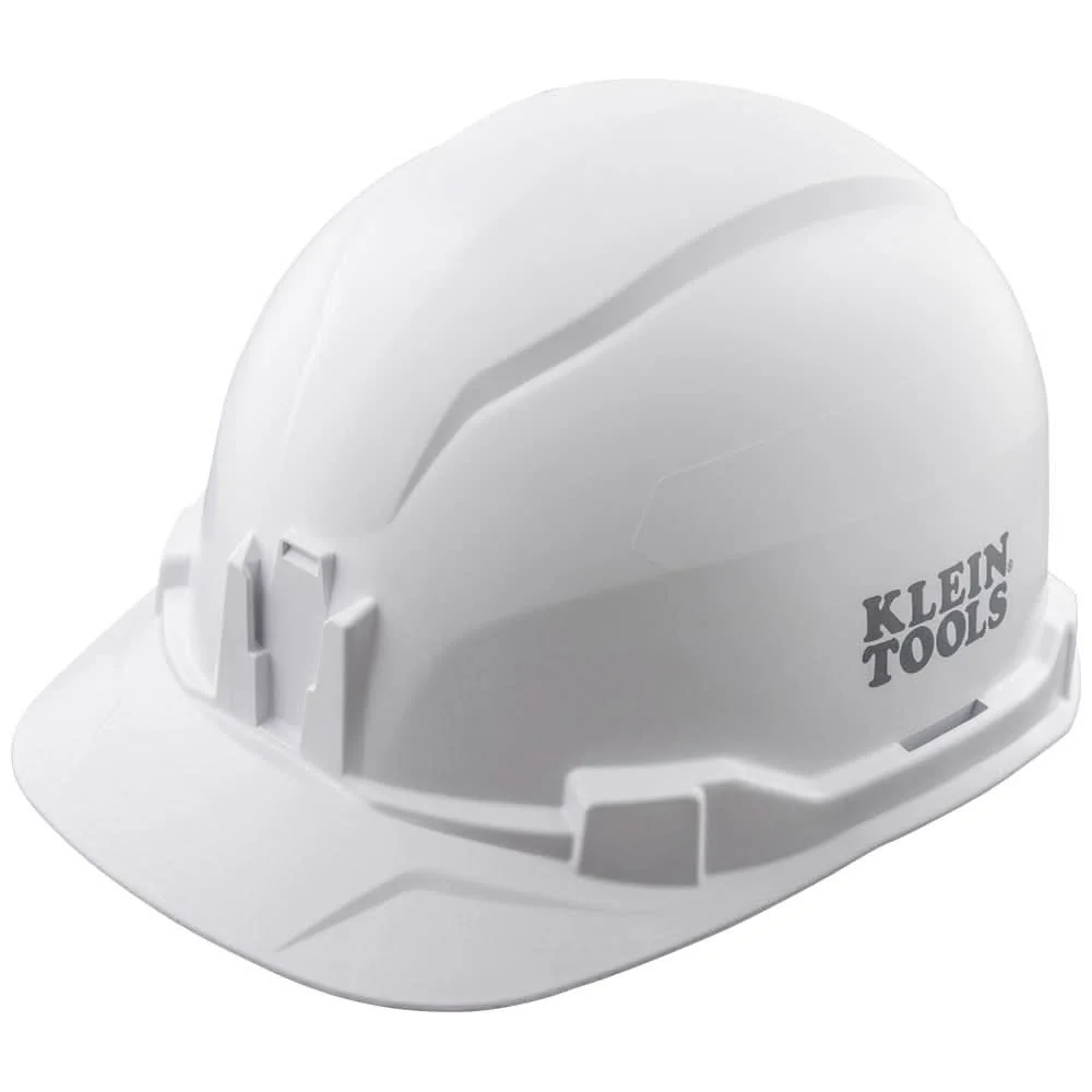 Klein Tools 60100 Hard Hat, Non-Vented, Cap Style, White - Image 1