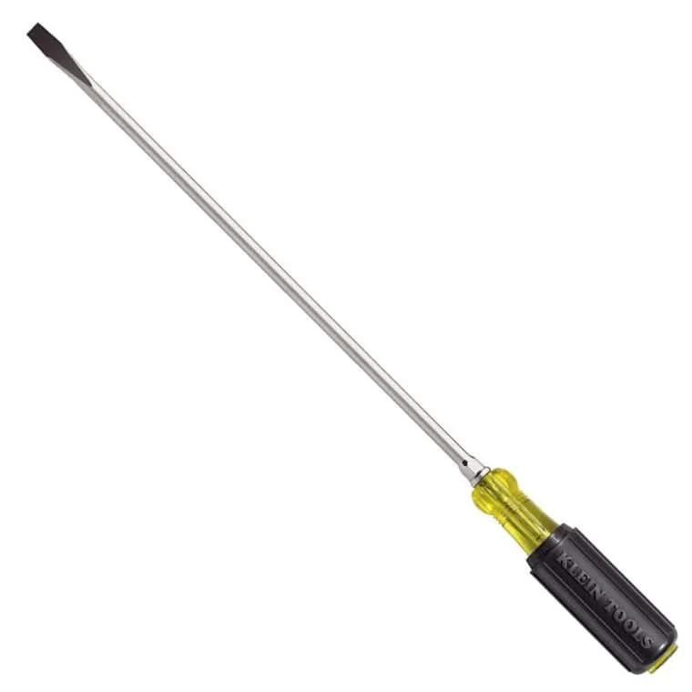Klein 602-12 3/8" Keystone-Tip Screwdriver  12" Heavy-Duty Round-Shank - Image 1