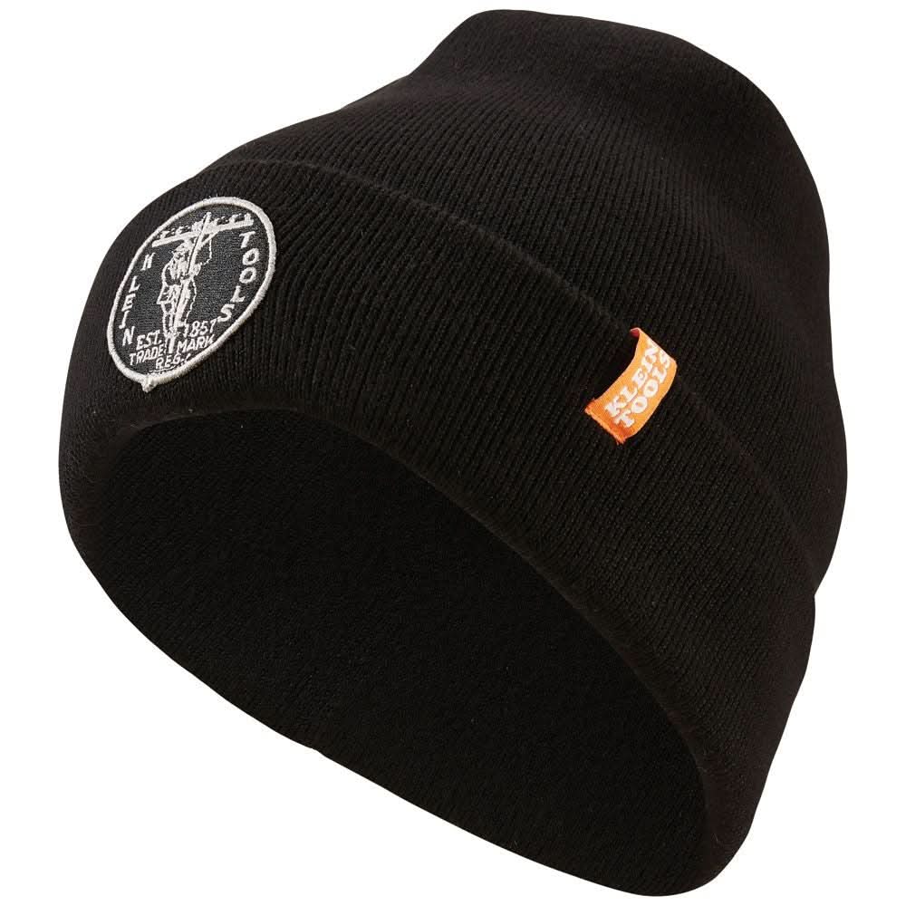 Klein 60388 Heavy Knit Logo Beanie Hat - Image 1