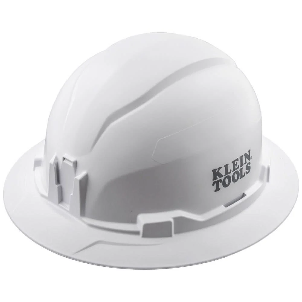Klein Tools 60400 Hard Hat, Non-Vented, Full Brim Style, White - Image 1