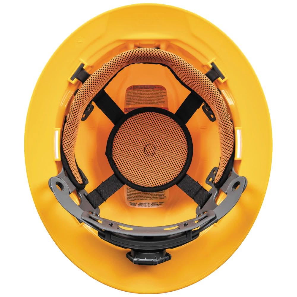 Klein Tools 60489 Hard Hat, Non-Vented, Full Brim Style, Yellow - Image 3