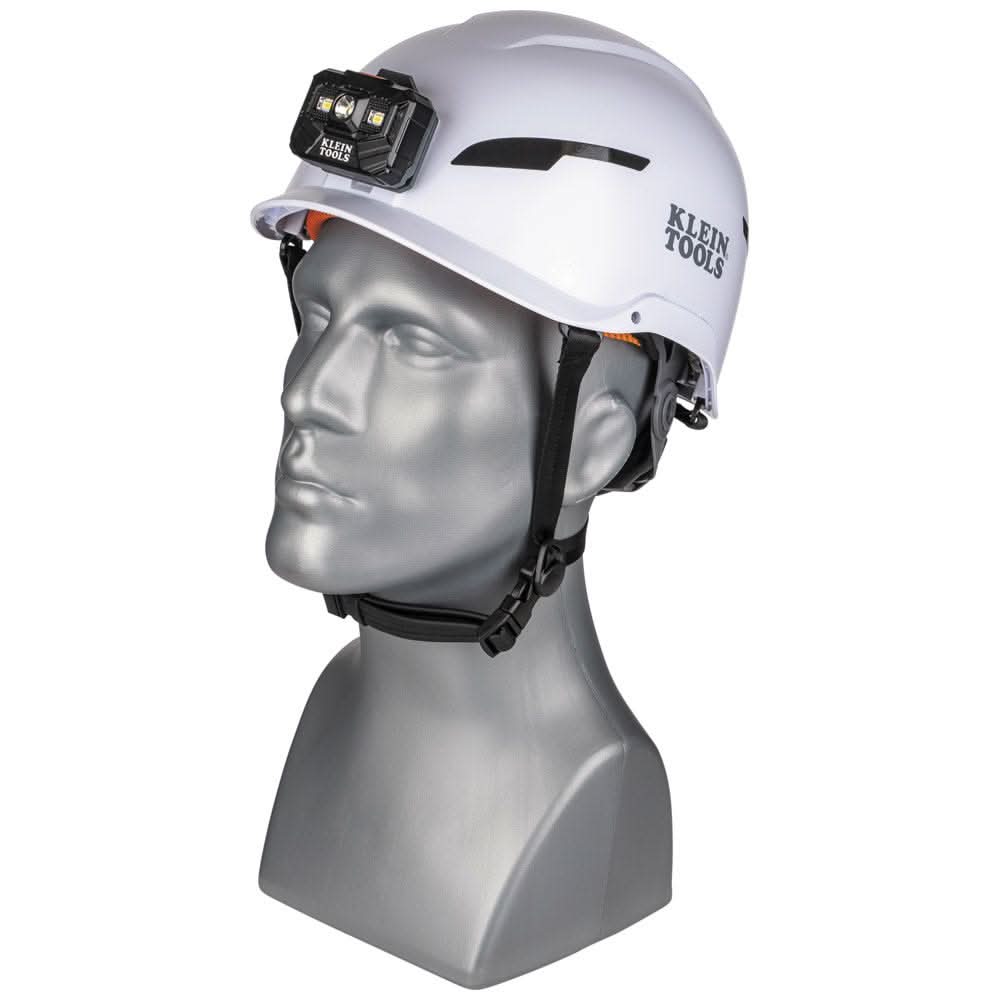 Klein Tools 60525 Safety Helmet, Type-2, Non-Vented Class E, with Rechargeable Headlamp - Image 3