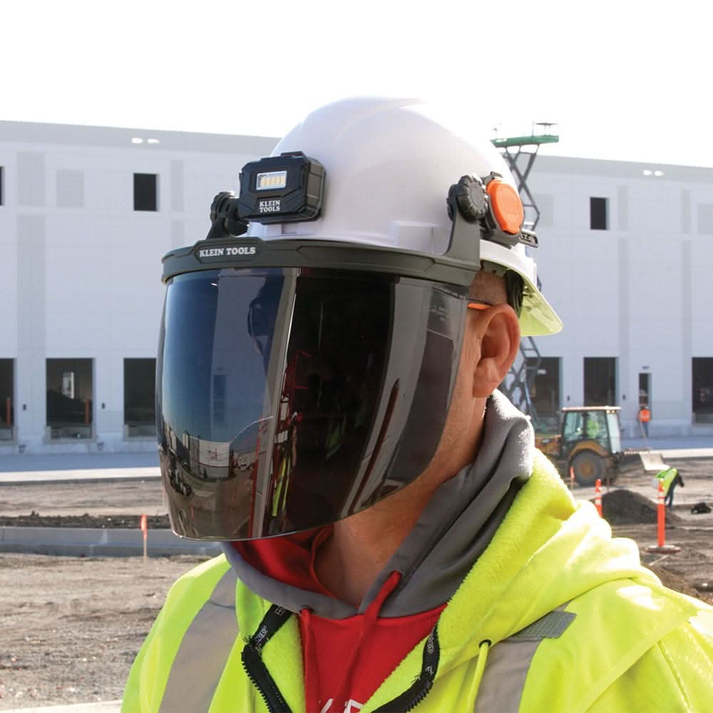 Klein Tools 60529 Face Shield, Full Brim Hard Hat, Gray Tint - Image 2