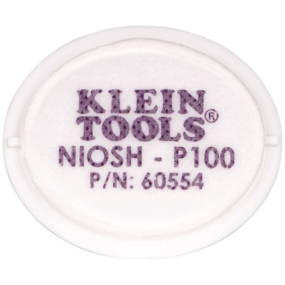 Klein Tools 60554 P100 Half-Mask Respirator Replacement Filter (2-Pack) - Image 2
