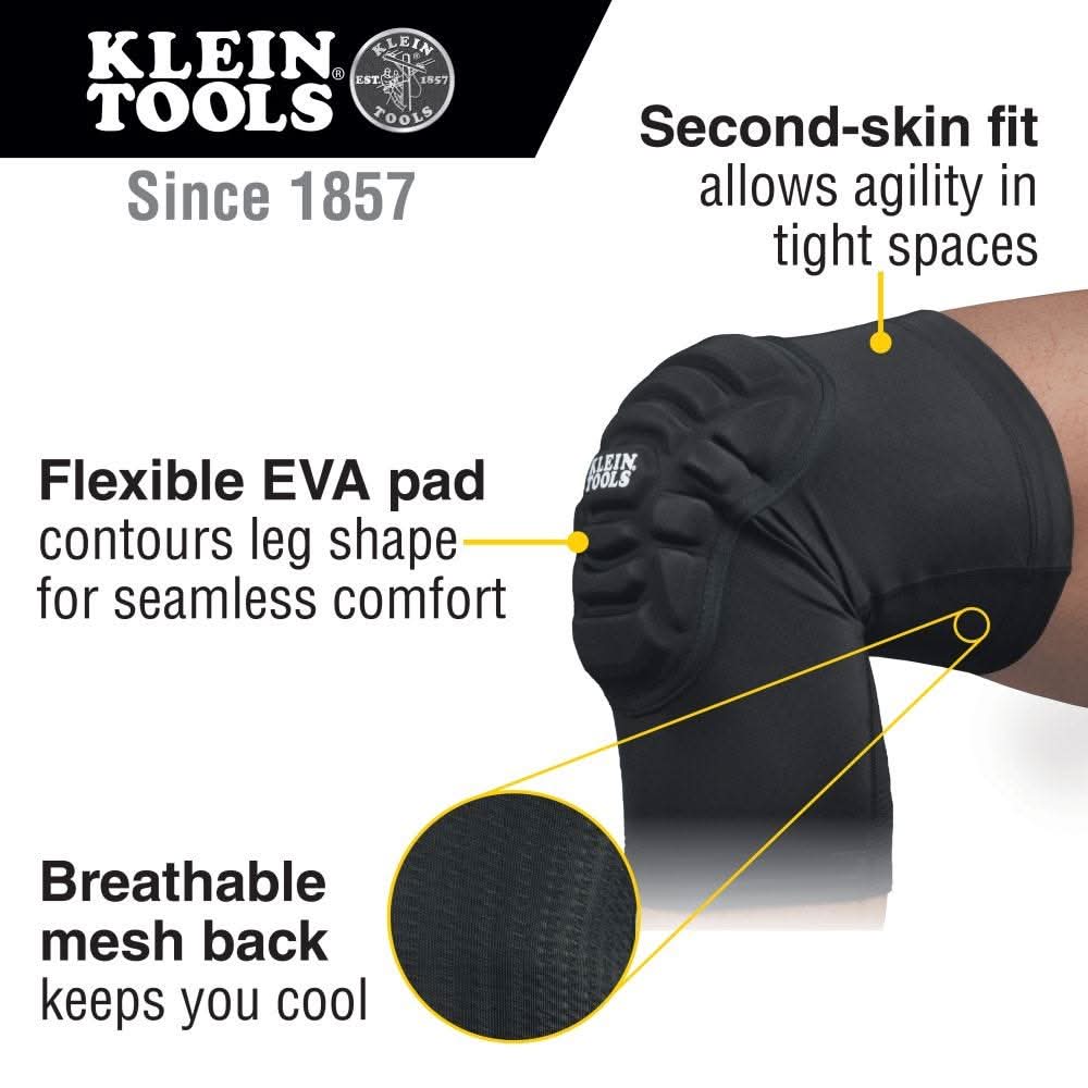 Klein Tools 60614 Lightweight Knee Pad Sleeves, S/M - Image 2