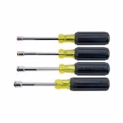 Klein Tools 635-4 Nut Driver Set, Magnetic Nut Drivers, Heavy Duty, 4-Piece - Image 1