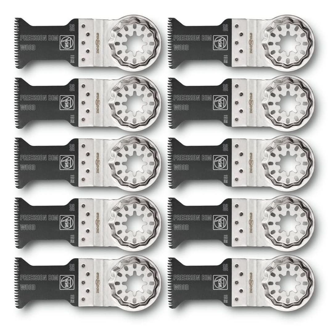 Fein 63502205290 E-Cut Precision Bi-Metal Saw Starlock Blade, 10-Pack - Image 1