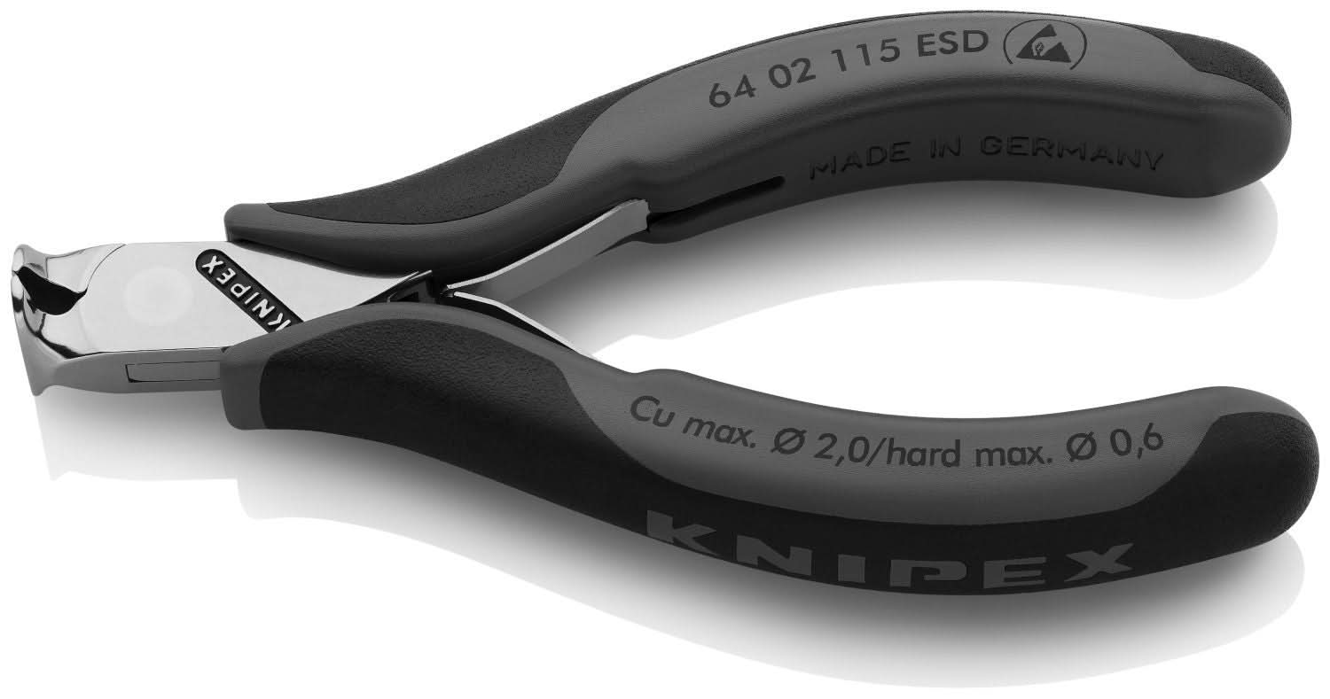 Knipex 64 02 115 ESD Electronics End Cutting Nippers-ESD Handles - Image 2