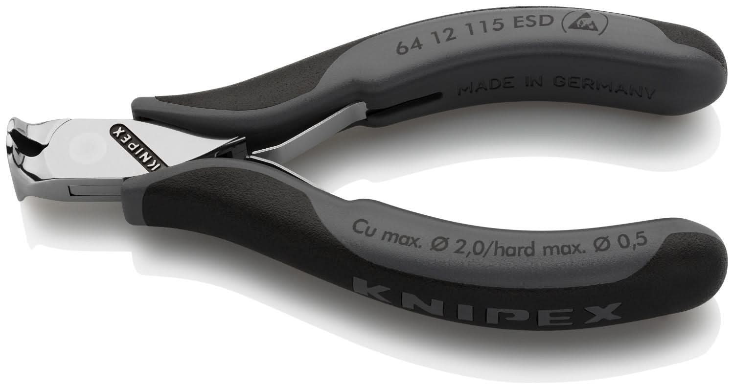 Knipex 64 12 115 ESD Electronics End Cutting Nippers-ESD Handles - Image 2