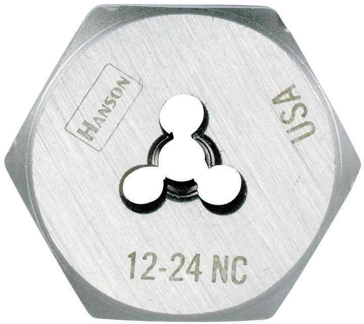 Irwin 6432ZR HANSON Hexagon Machine Screw Die 12 - 24 NC 1-in. dia. - Image 2