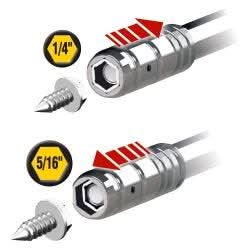 Klein Tools 65129 2-in-1 Nut Driver, Hex Head Slide Drive, 6-Inch - Image 3