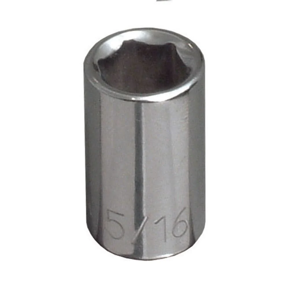 Klein Tools 65600 3/16-Inch Standard 6-Point Socket, 1/4-Inch Drive - Image 1