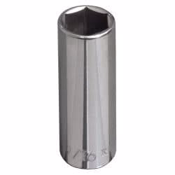 Klein Tools 65713 9/16-Inch Deep 6-Point Socket, 3/8-Inch Drive - Image 1