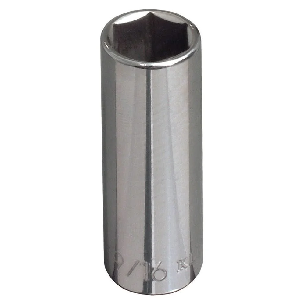 Klein Tools 65715 11/16-Inch Deep 6 Point Socket, 3/8-Inch Drive - Image 1