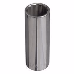 Klein Tools 65829 3/4-Inch Deep 12-Point Socket, 1/2-Inch Drive - Image 1