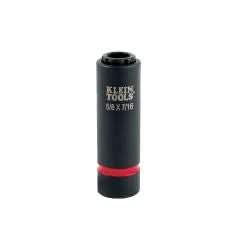 Klein Tools 66012 2-in-1 Impact Socket, 12-Point, 5/8 and 7/16-Inch - Image 1
