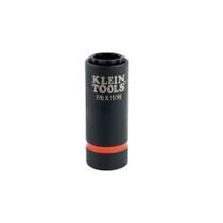 Klein Tools 66014 2-in-1 Impact Socket, 12-Point, 7/8 and 11/16-Inch - Image 1