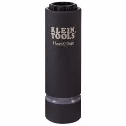 Klein Tools 66051E 2-in-1 Metric Impact Socket, 12-Point, 17 x 13 mm - Image 1