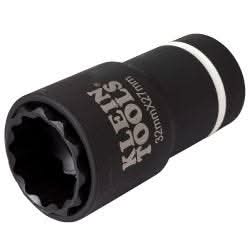 Klein Tools 66054E 2-in-1 Metric Impact Socket, 12-Point, 32 x 27 mm - Image 2