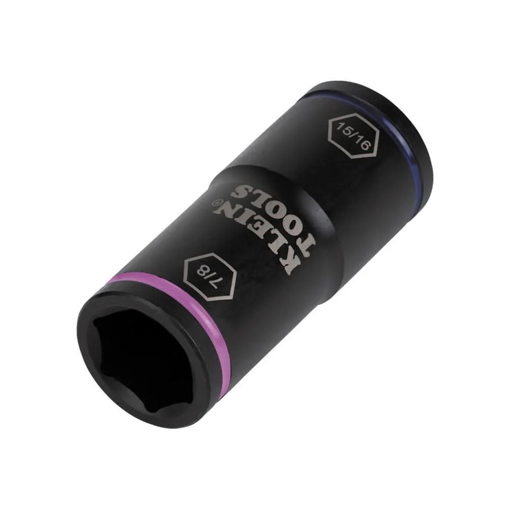 Klein Tools 66073 Flip Impact Socket, 15/16 and 7/8-Inch - Image 3