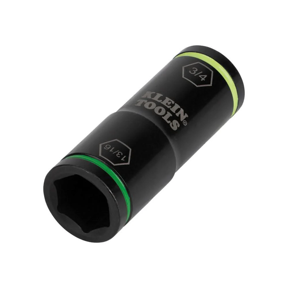 Klein Tools 66074 Flip Impact Socket, 3/4 and 13/16-Inch - Image 3