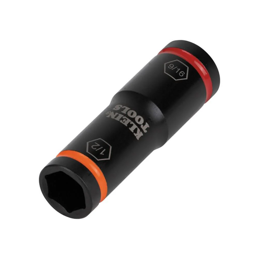 Klein Tools 66076 Flip Impact Socket, 9/16 and 1/2-Inch - Image 3
