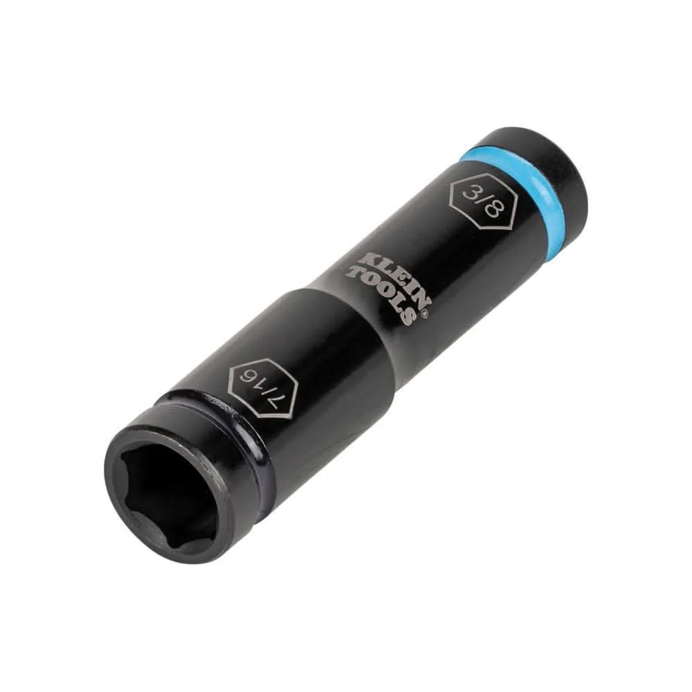 Klein Tools 66077 Flip Impact Socket, 7/16 and 3/8-Inch - Image 2