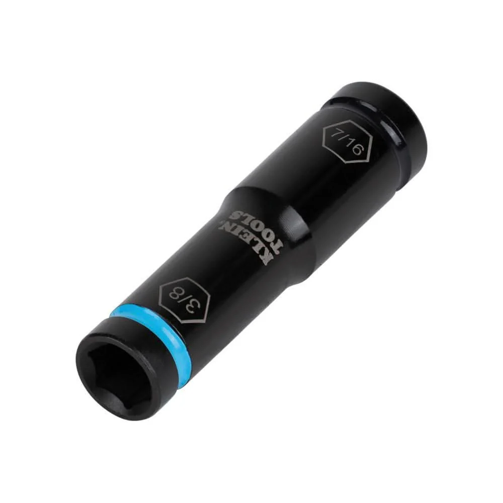 Klein Tools 66077 Flip Impact Socket, 7/16 and 3/8-Inch - Image 3