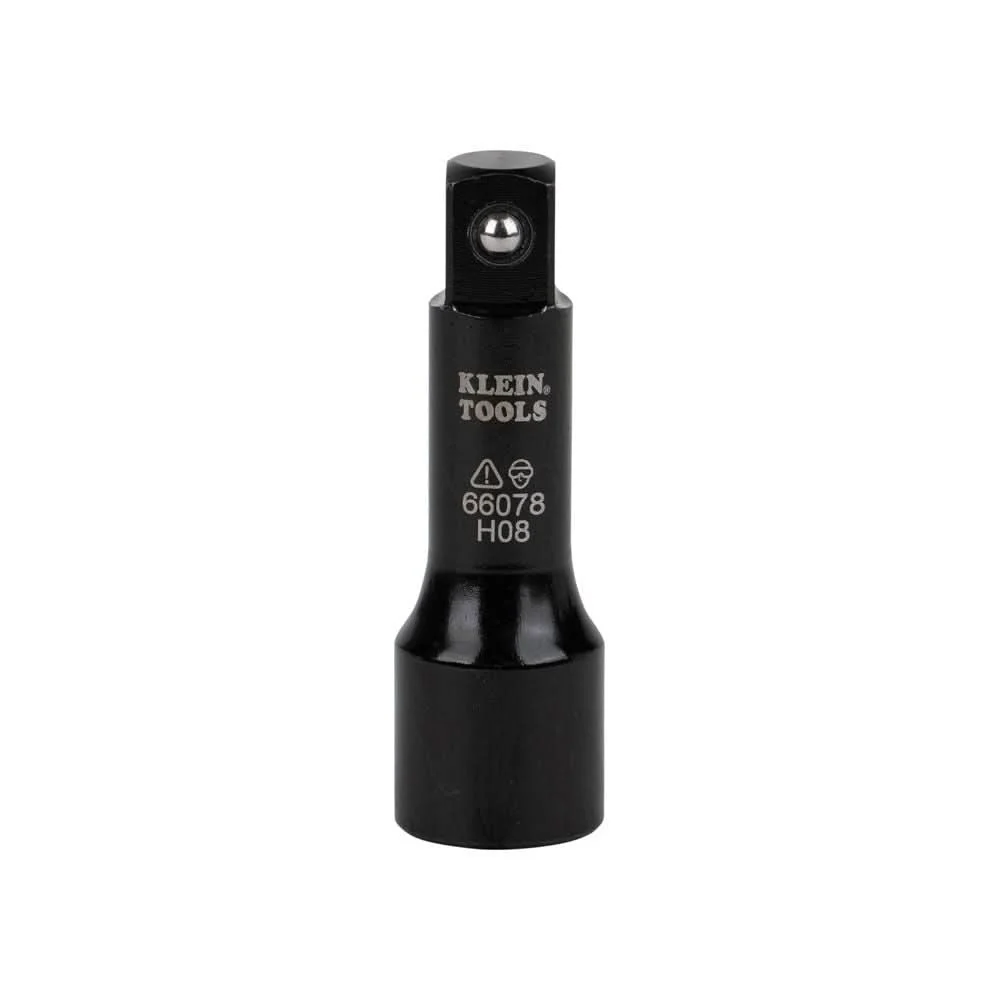 Klein Tools 66078 Flip Impact Socket Adapter, Large, 1/2 to 1/2-Inch - Image 1