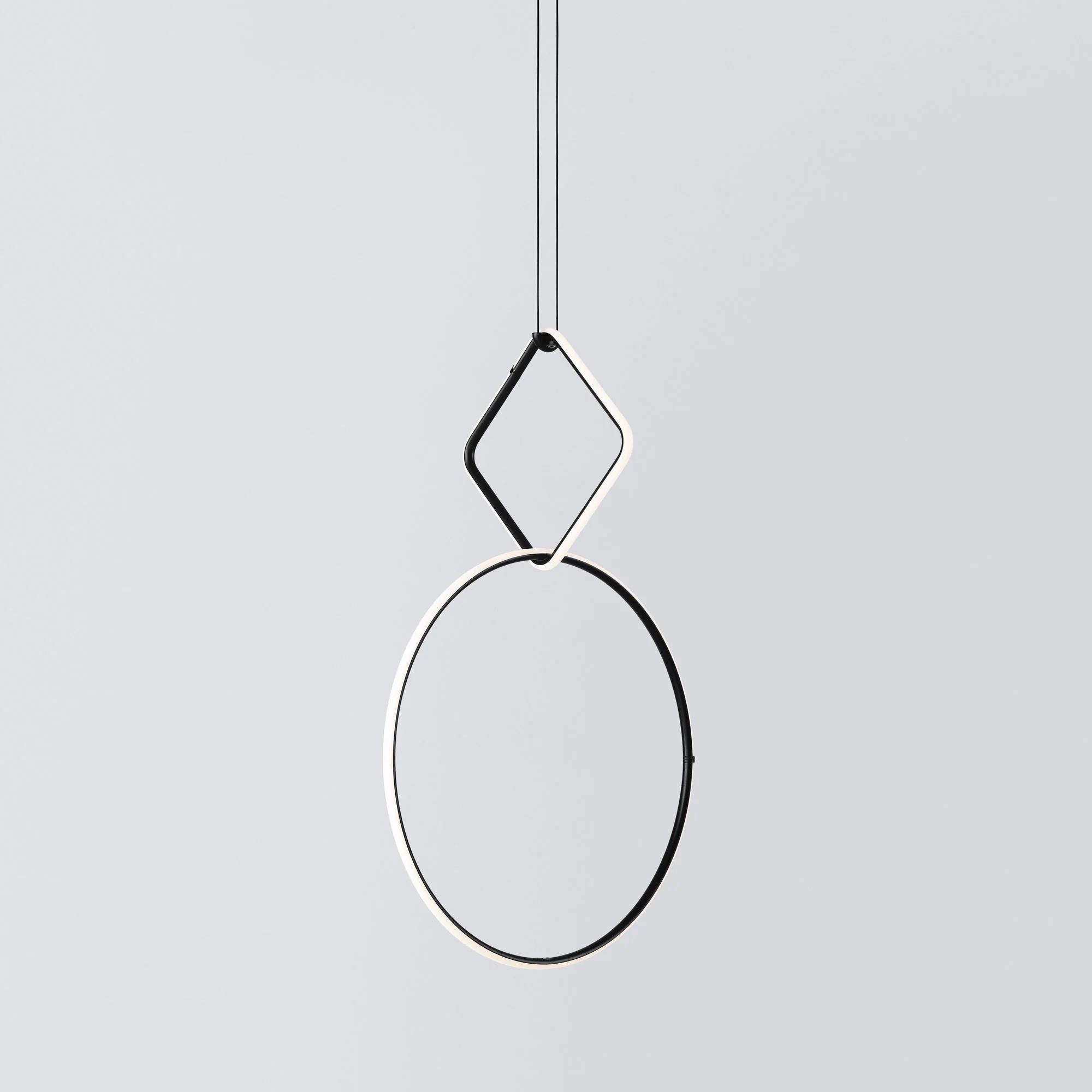 FLOS | ARRANGMENTS SMALL SQUARE TWO PENDANT MEDIUM CIRCLE LIGHT | $6,320.00 - Image 1