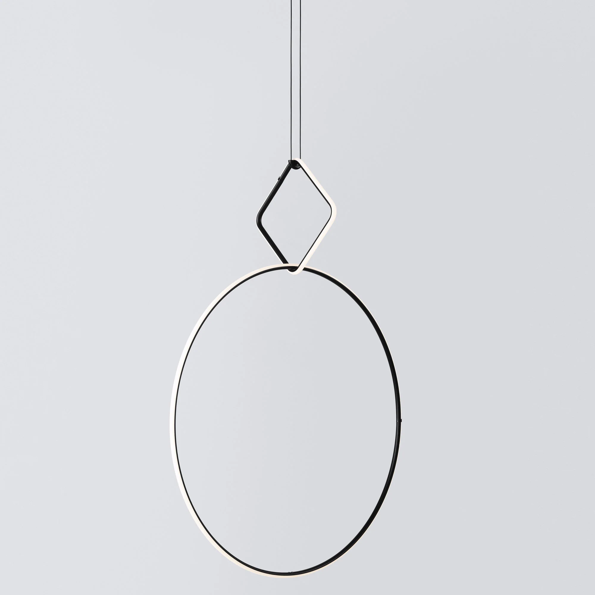 FLOS | ARRANGMENTS SMALL SQUARE TWO PENDANT LARGE CIRCLE LIGHT | ,910.00