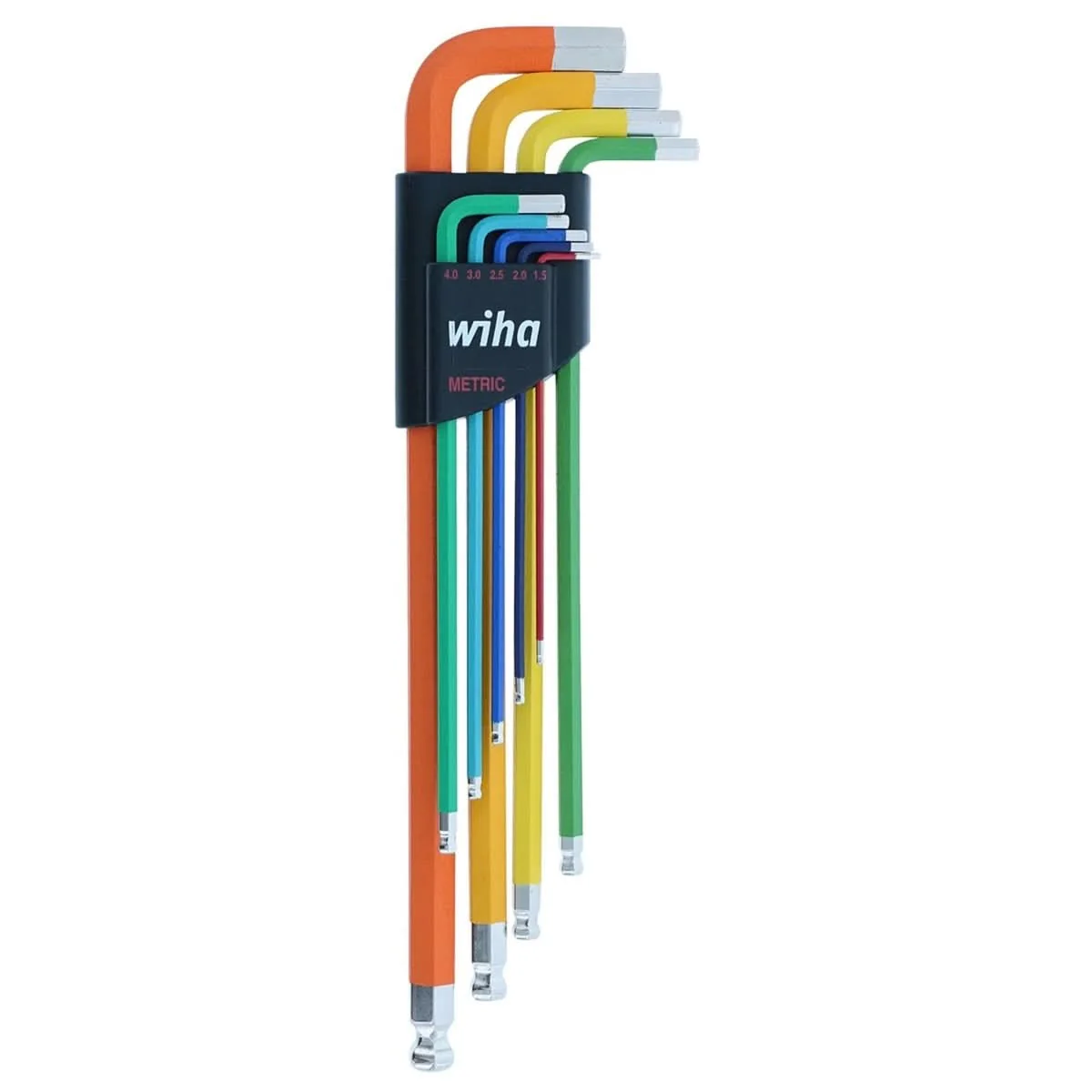 Wiha 66980 9-Piece Ball End Color Coded Metric Hex L-Key Set - Image 1