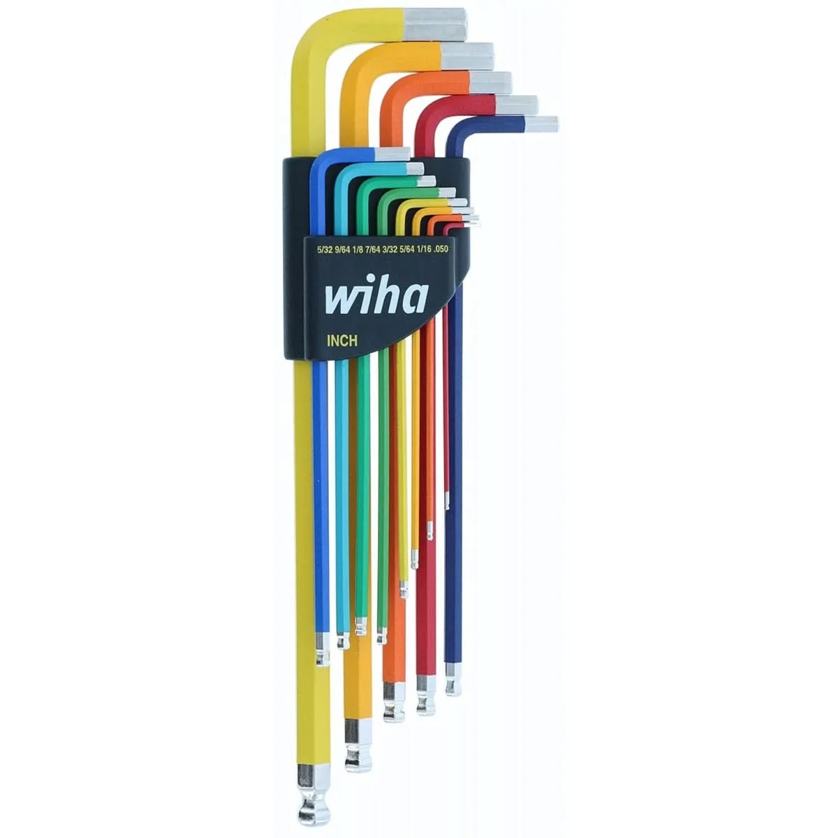 Wiha 66981 13-Piece Ball End Color Coded SAE Hex L-Key Set - Image 1