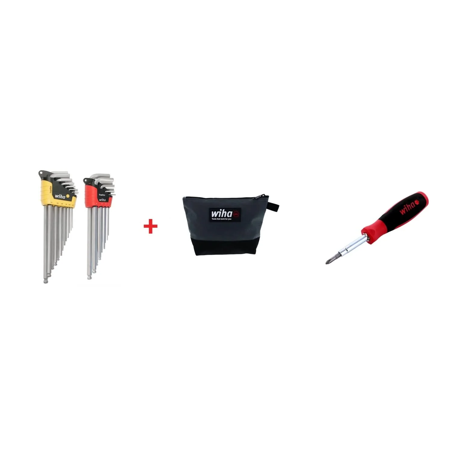 Wiha 22-Piece ErgoStar Hex L-Key Set with Cordura HD Tool Pouch plus 6inOne Multi-Driver - Image 2