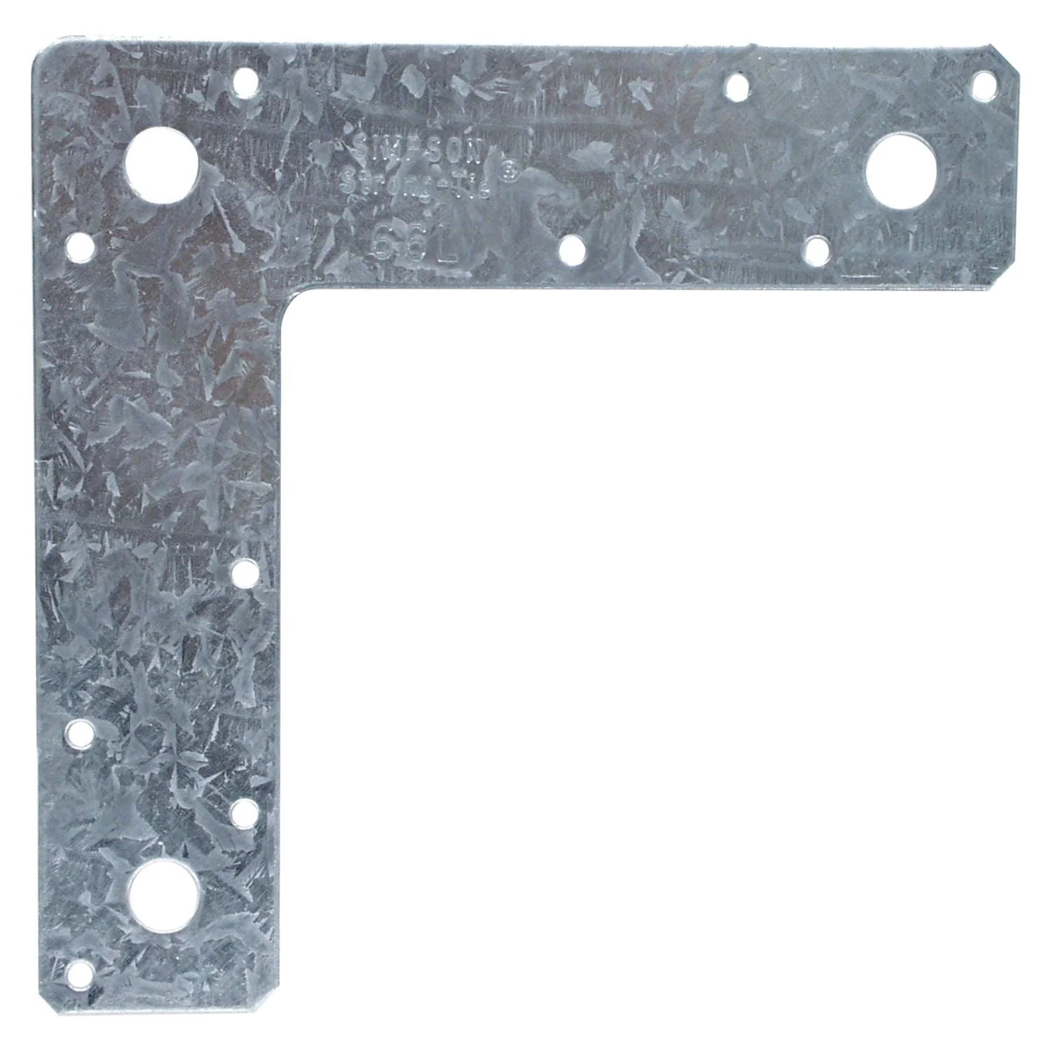Simpson Strong-Tie 66L 6-in. x 6-in. 14-Gauge Galvanized L Strap - Image 2