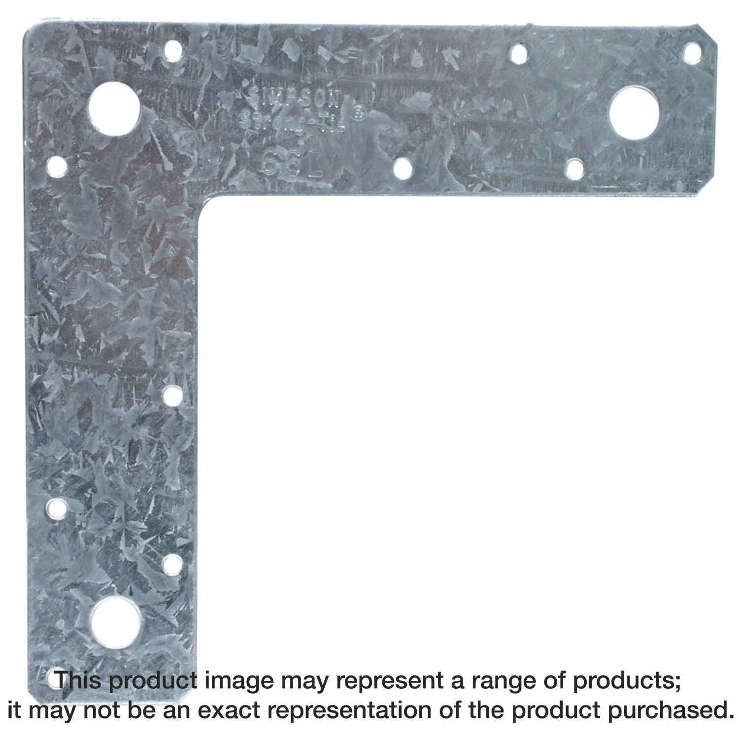 Simpson Strong-Tie 66L 6-in. x 6-in. 14-Gauge Galvanized L Strap - Image 3