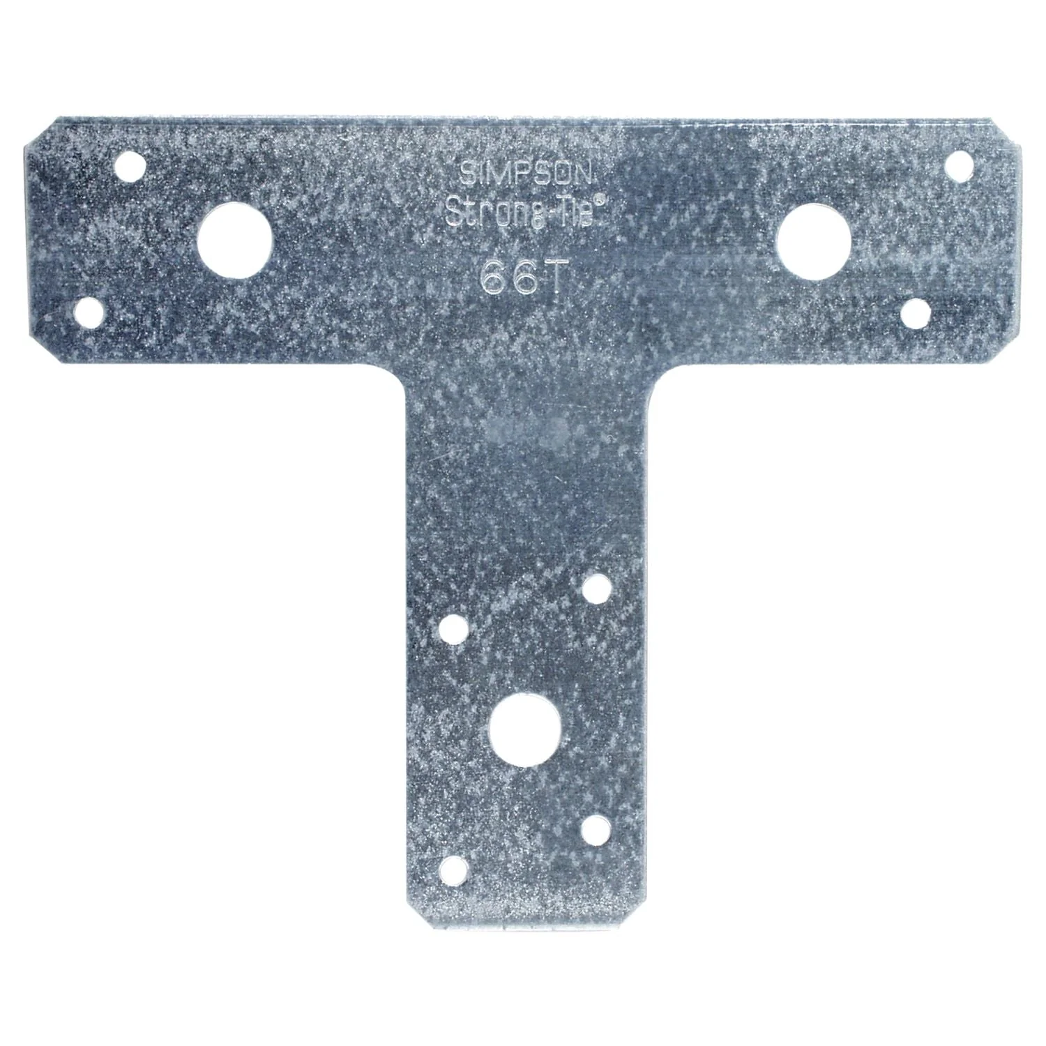 Simpson Strong-Tie 66T 6-in. x 5-in. 14-Gauge Galvanized T Strap - Image 2