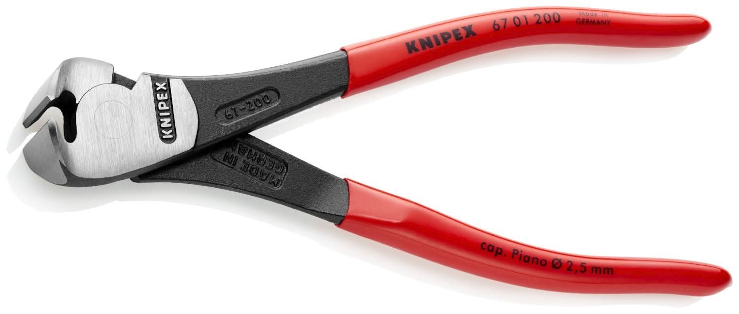 Knipex 67 01 200 High Leverage End Cutting Nippers - Image 3
