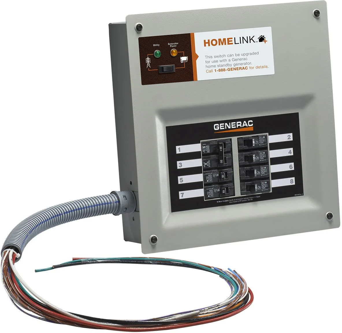 Generac 6853 Homelink Upgradeable 30 Amp Manual Transfer Switch - Image 3