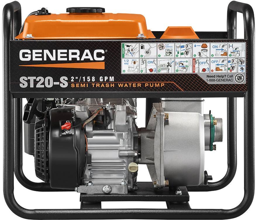 Generac 6919 2-Inch Semi-Trash Water Pump - Image 2